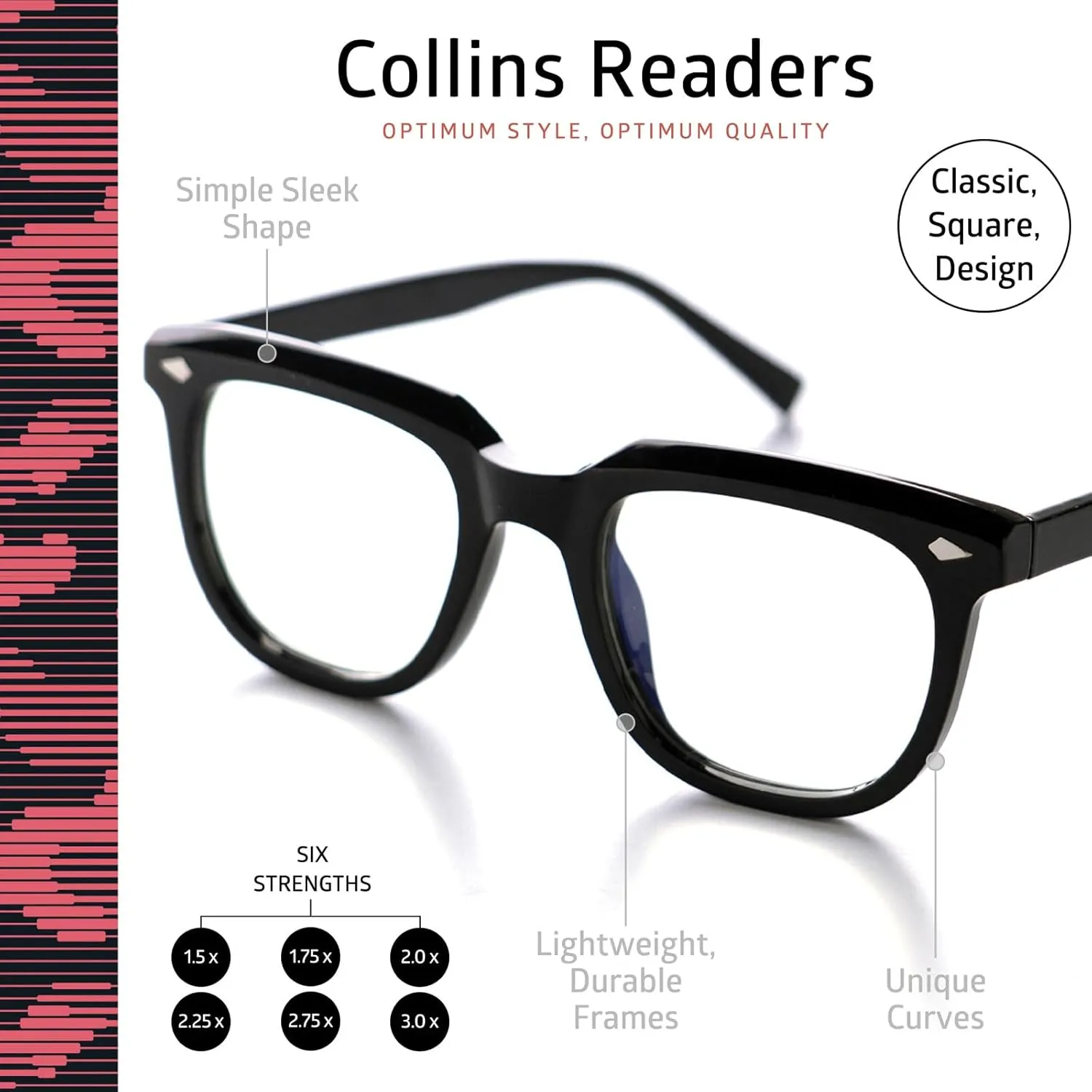 Daydream Readers Spring-Mounted Hinges Scratch-Resistant Lenses Round Frame Reading Glasses For Men and Women