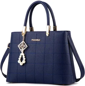 Dayfine Top Handle Bags Womens Handbags and Purses Faux Leather Satchel Bag Ladies Totes Shoulder Crossbody Bag Pearl Pendant
