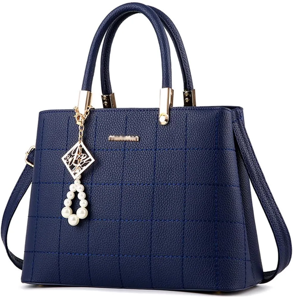 Dayfine Top Handle Bags Womens Handbags and Purses Faux Leather Satchel Bag Ladies Totes Shoulder Crossbody Bag Pearl Pendant