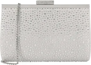 DEXMAY Crystal Clutch Purse for Women Rhinestone Frame Clutch Handbag for Party