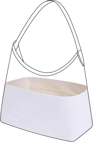 DGAZ Lightweight Purse Organizer Insert for Goyard Hobo Bag,silk and DupontPaper handbag inner for Luxury Bags(Craie,Hobo Bag)