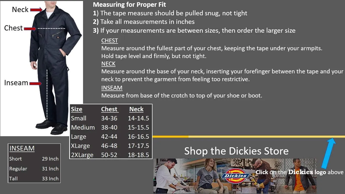 Dickies mens Deluxe Twill Long Sleeve Coverall
