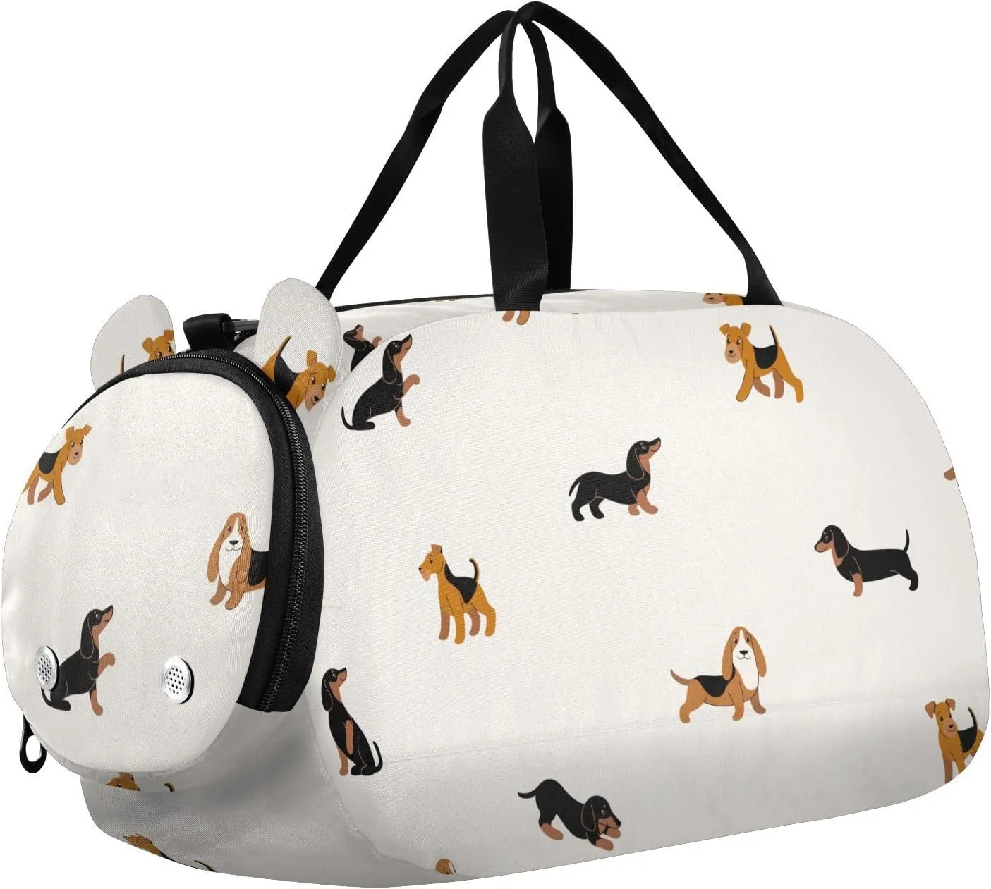 Different Breeds Of Dachshund Dogs Duffel Bags for Boys Small Gym Bags for Teens Dance Bag for Girls