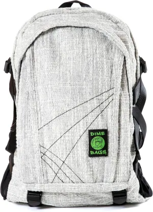 DIME BAGS - Classic Backpack - Backpack for All Genders - Includes & Airtight (Hemp Material, Grey)