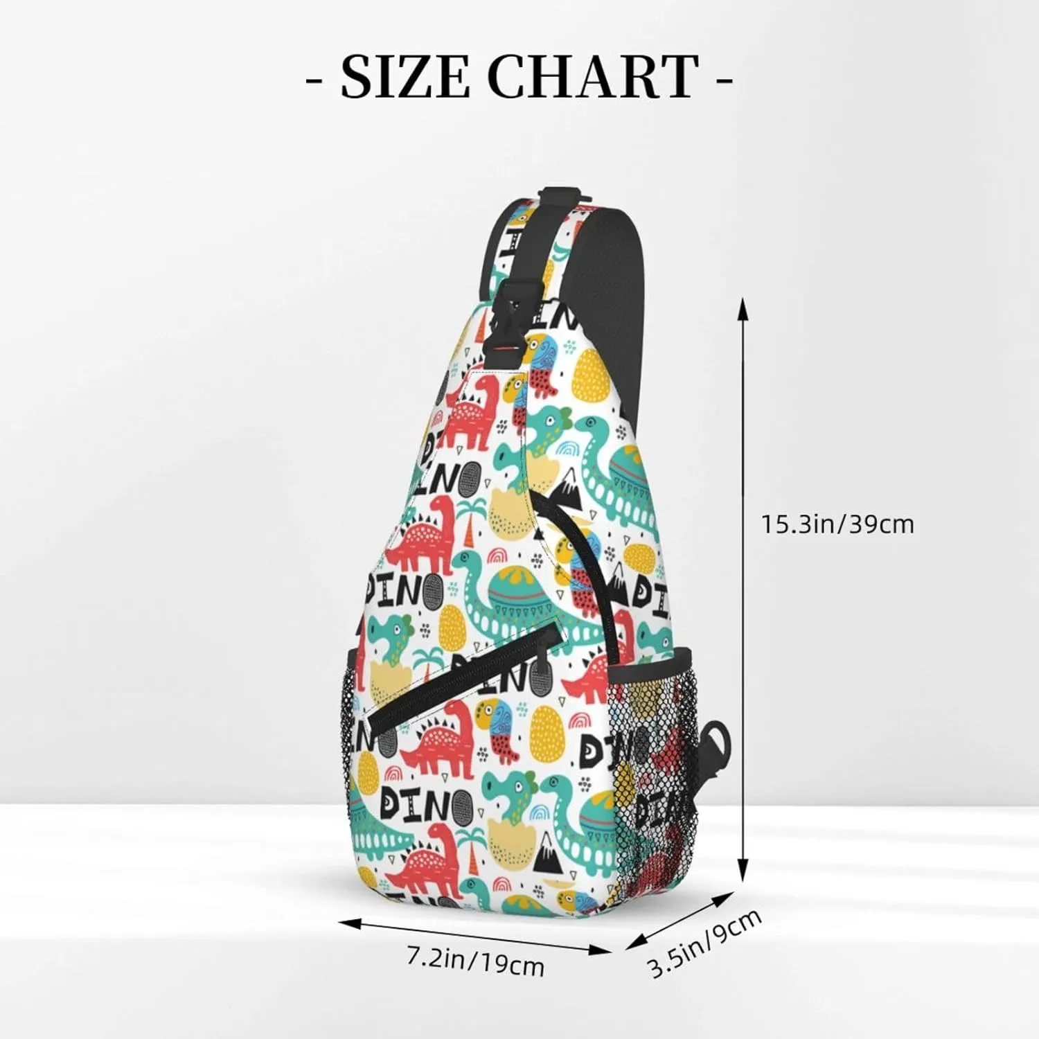Dinosaurs With Palms Eggs Newborn Chest Sling Bag Crossbody Shoulder Backpack Bag Gym Cycling Travel Hiking Daypack Cross Bag