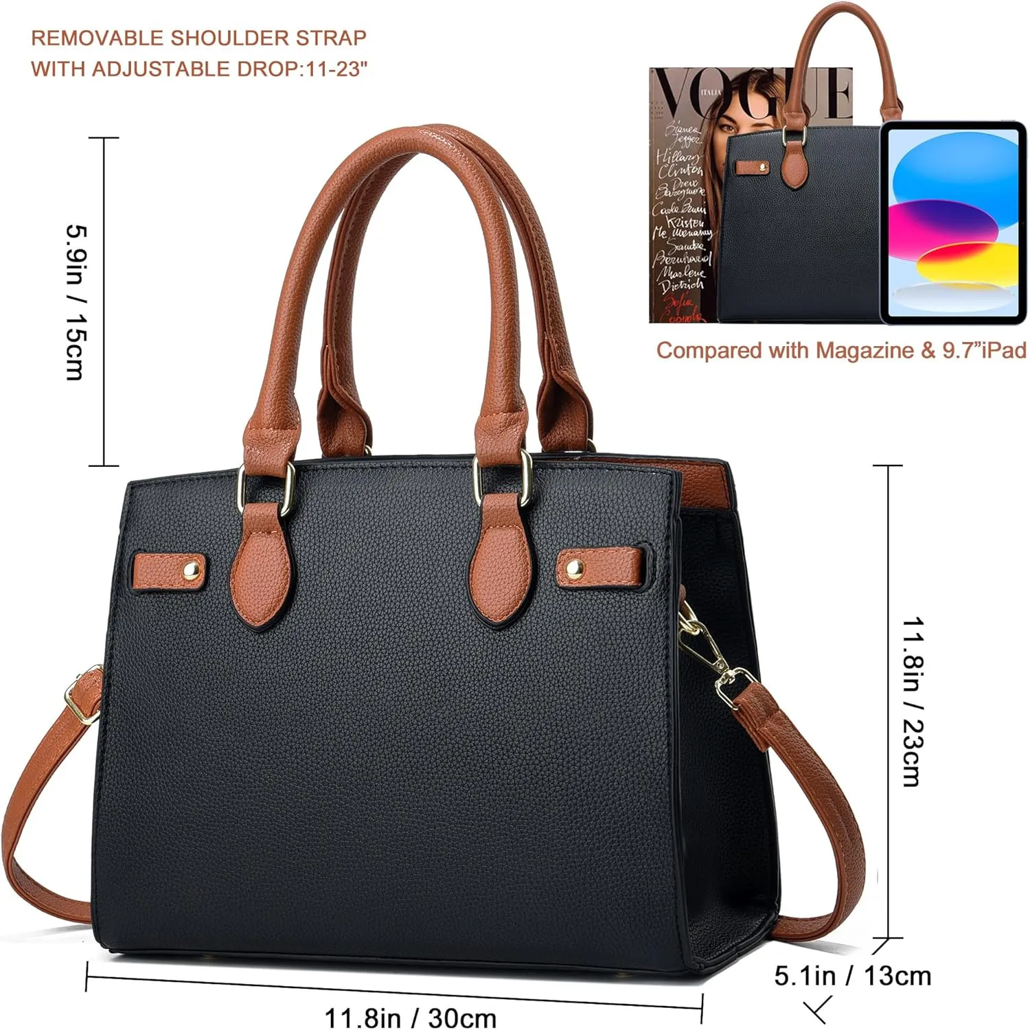 DMICXEL Tote Bag Crossbody Purses for Women Shoulder Handbag PU Leather Top Handle Satchel Bags