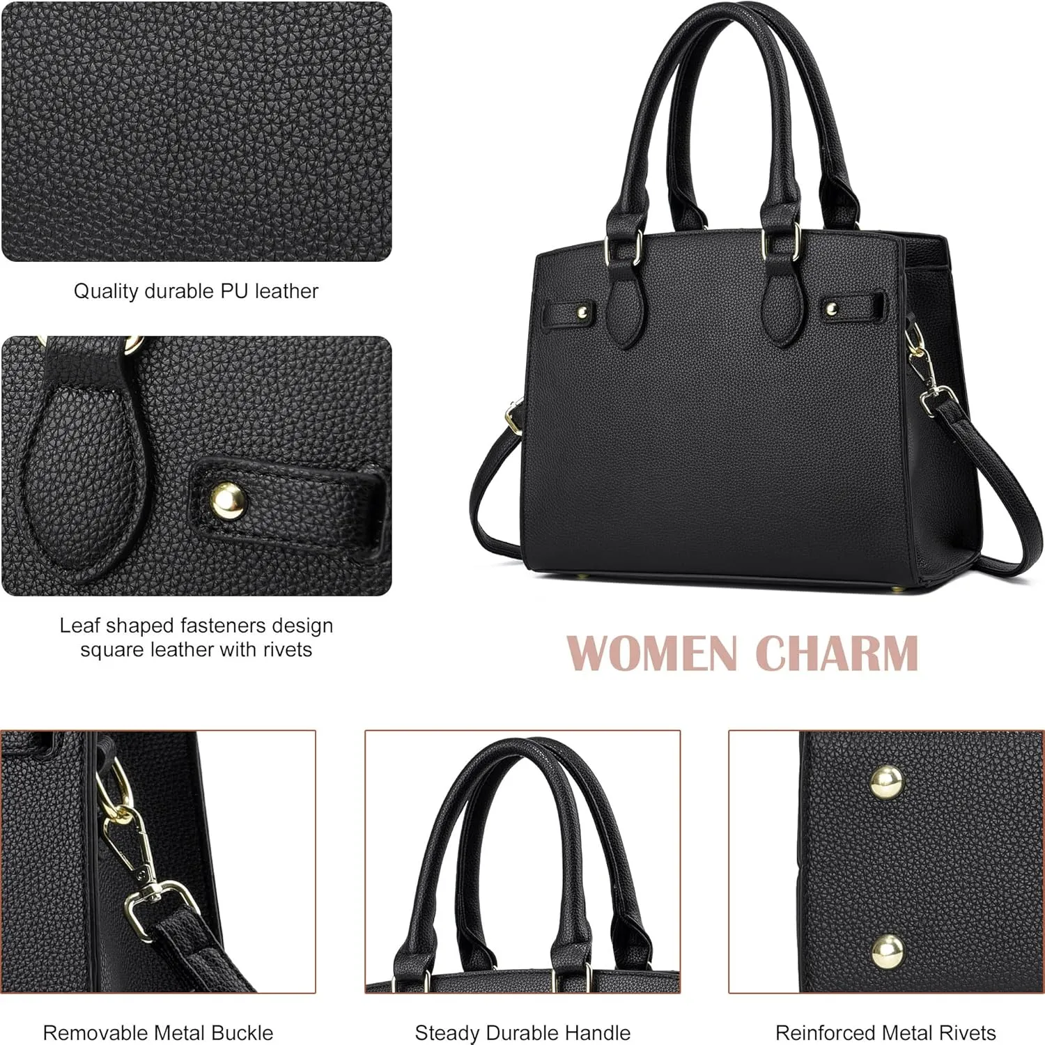 DMICXEL Tote Bag Crossbody Purses for Women Shoulder Handbag PU Leather Top Handle Satchel Bags