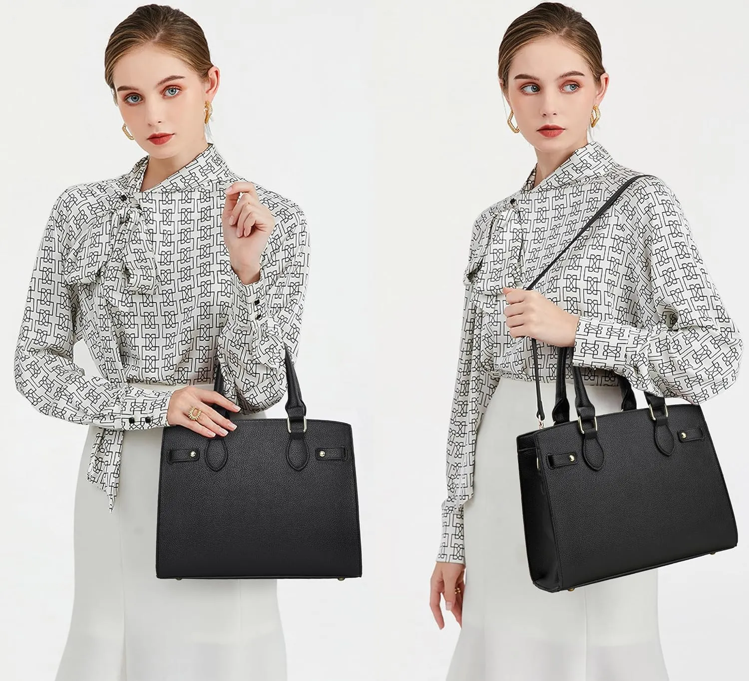 DMICXEL Tote Bag Crossbody Purses for Women Shoulder Handbag PU Leather Top Handle Satchel Bags