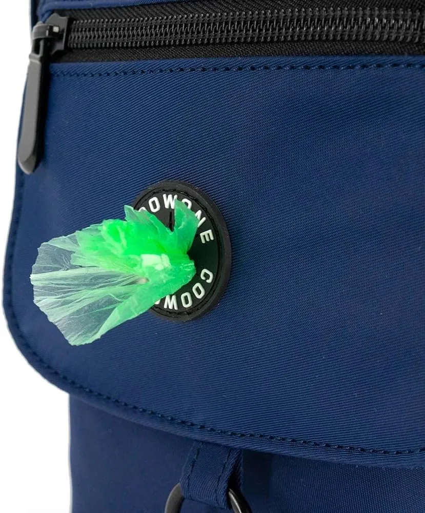 Dog Walking Bag Crossbody Waterproof & Lightweight Treat Pouch for Pet Training, Puppy Treat Tote, Dog Mom Purse (Navy Blue 1.0)