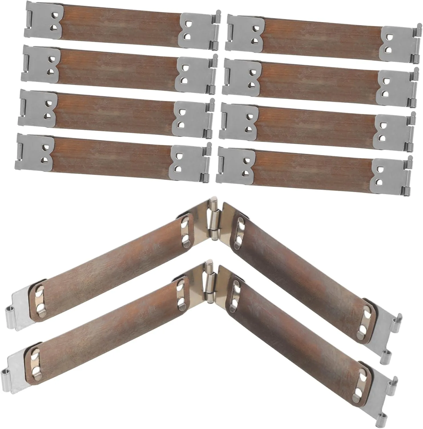 DOITOOL 20pcs Purse Flex Frames Metal Internal Frames for DIY Craft Handbags Random
