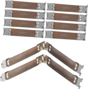 DOITOOL 20pcs Purse Flex Frames Metal Internal Frames for DIY Craft Handbags Random