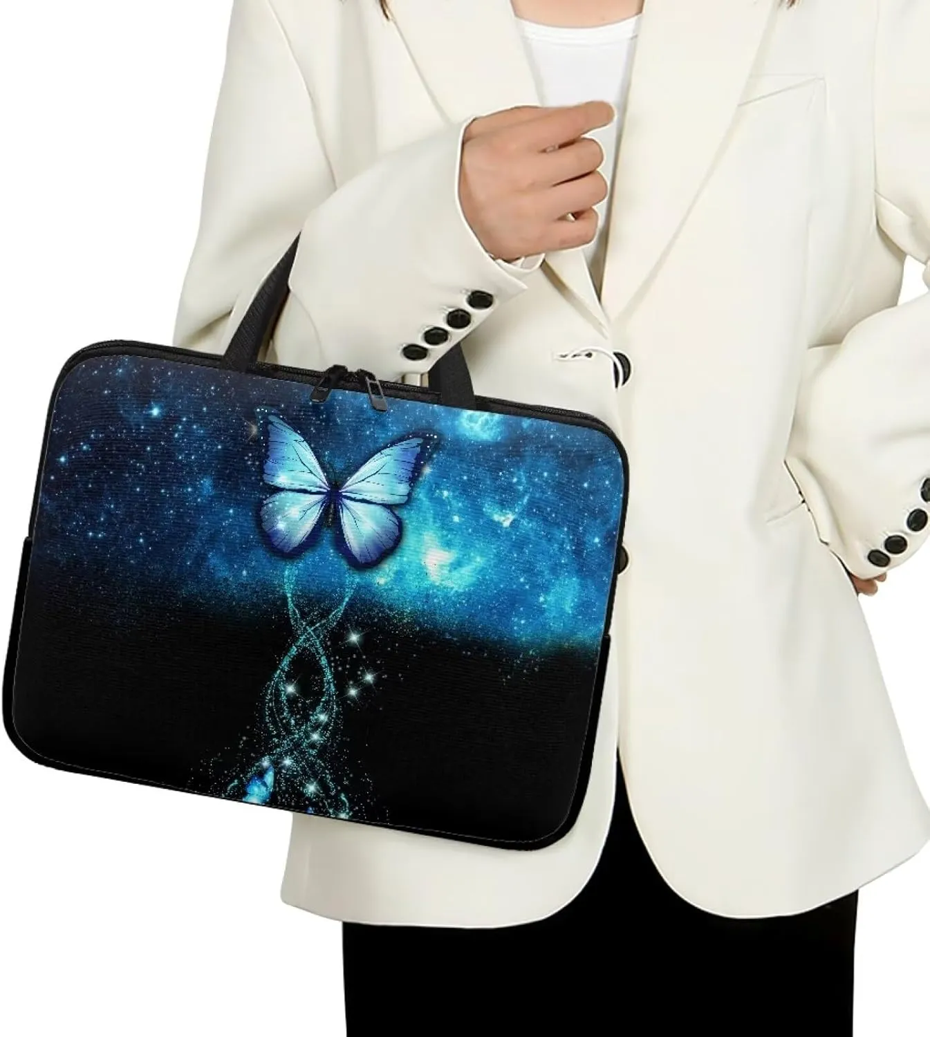 Dolyues Laptop Carrying Case for Adult Travel Workout Water-Resistant Laptop Bag Five Size Suit for Most Laptop