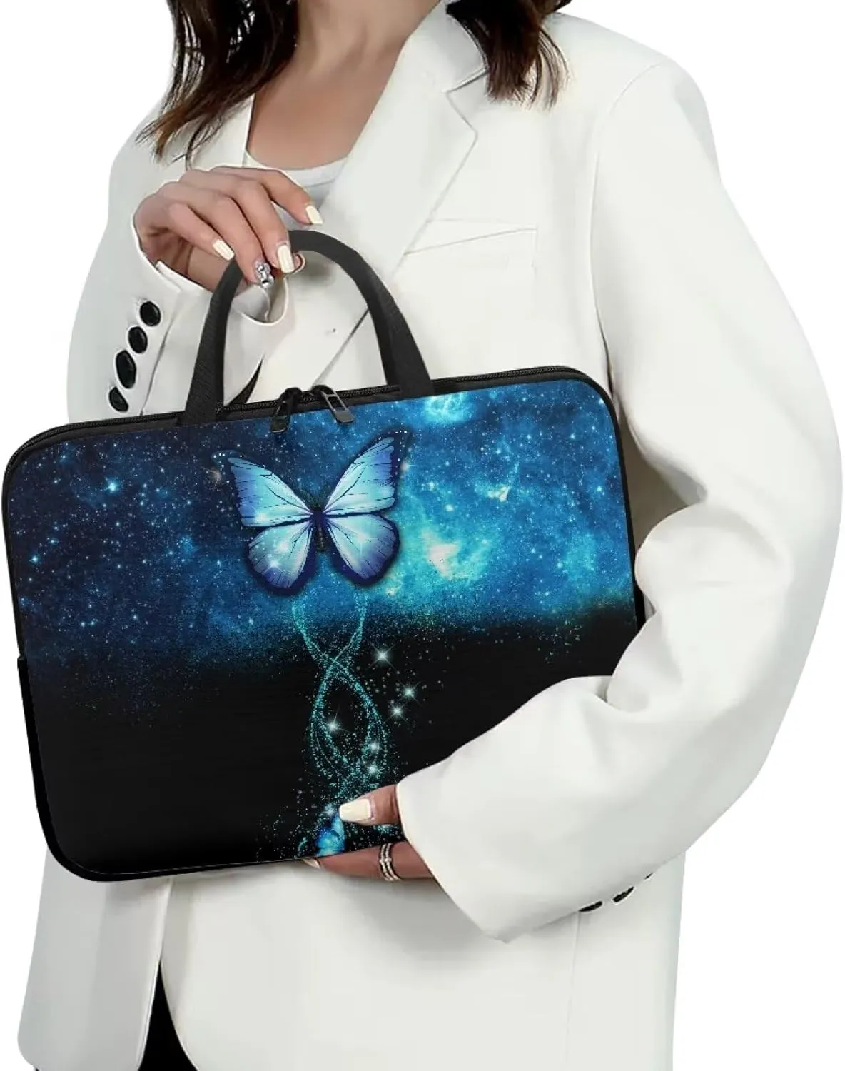 Dolyues Laptop Carrying Case for Adult Travel Workout Water-Resistant Laptop Bag Five Size Suit for Most Laptop
