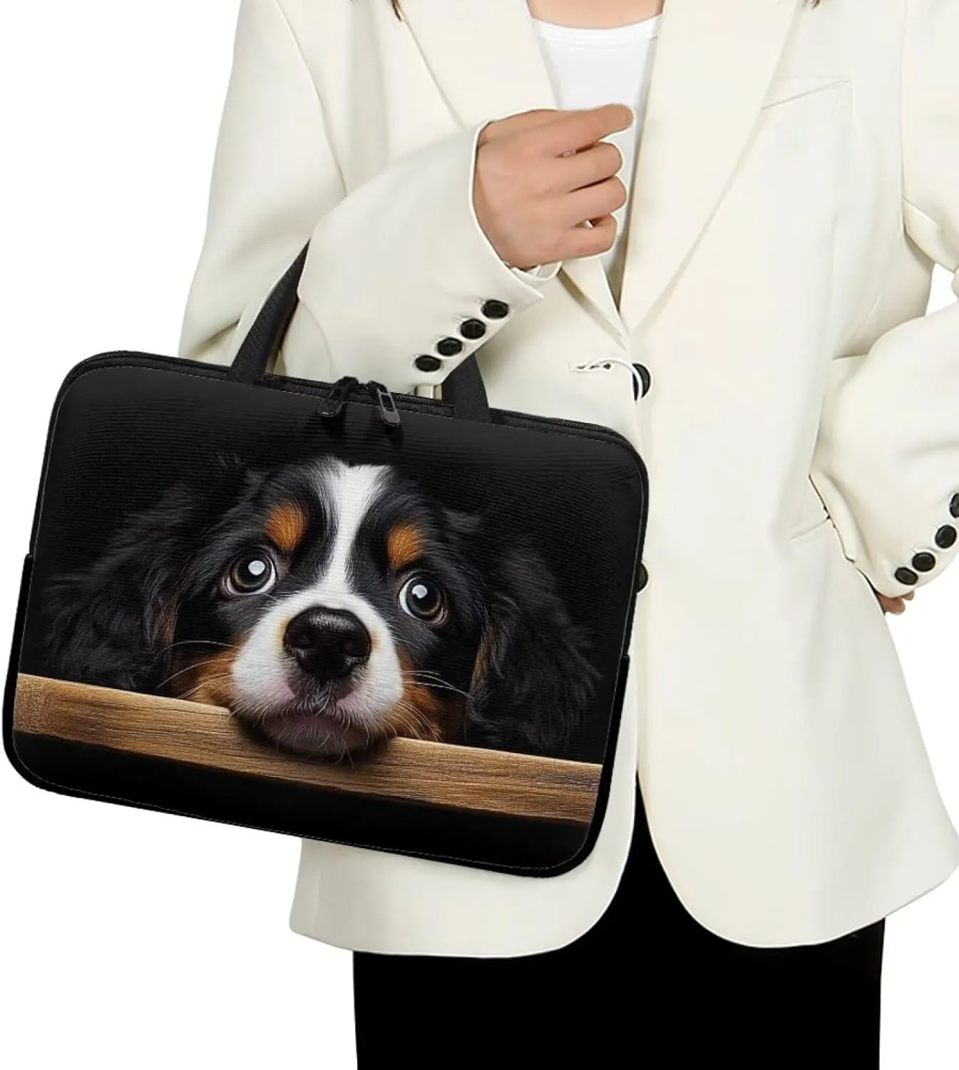 Dolyues Laptop Carrying Case for Adult Travel Workout Water-Resistant Laptop Bag Five Size Suit for Most Laptop
