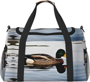 domestic duck print Personal Item Bag Carry on Bag Underseat Travel Duffel Bags Gym Carry On Sports Bags