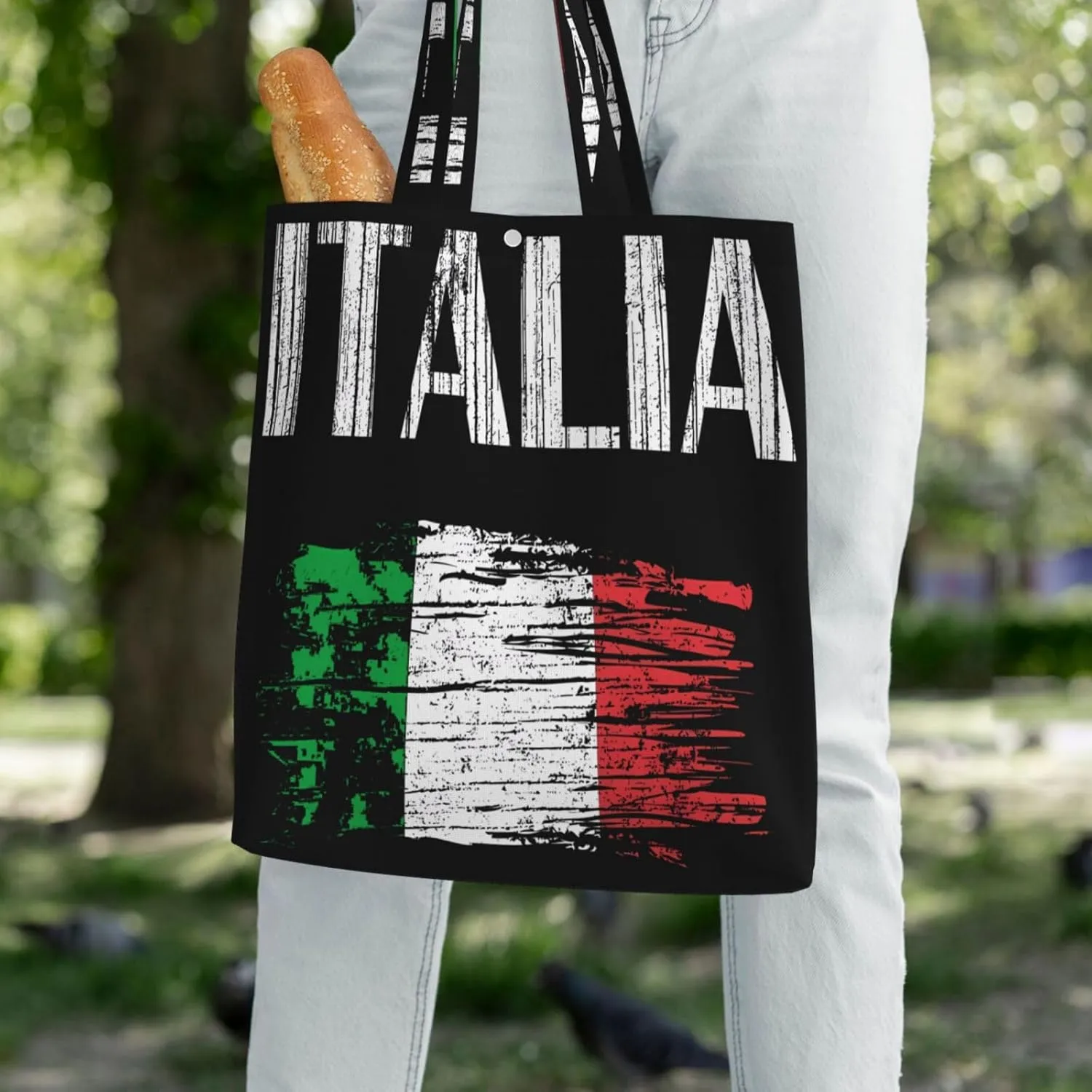 Dominican Republic Flag Canvas Totes Bag Shoulder Bags Shopping Crossbody Work Bag 13.8 X 15.4 inch