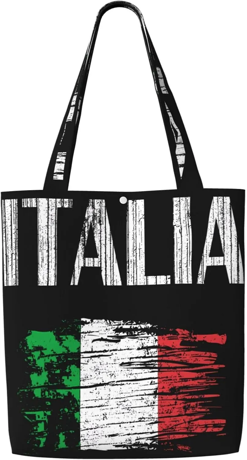 Dominican Republic Flag Canvas Totes Bag Shoulder Bags Shopping Crossbody Work Bag 13.8 X 15.4 inch