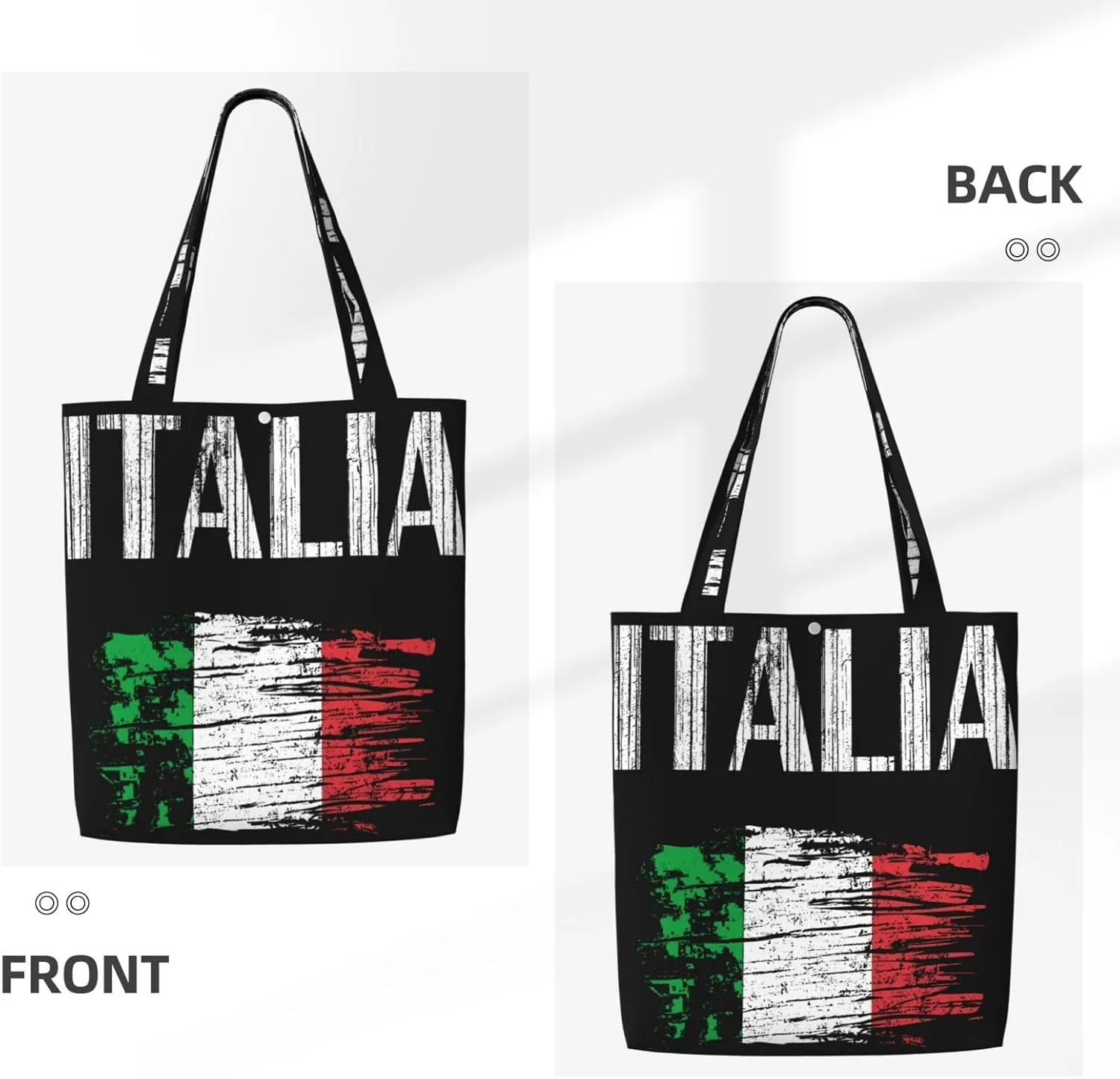 Dominican Republic Flag Canvas Totes Bag Shoulder Bags Shopping Crossbody Work Bag 13.8 X 15.4 inch