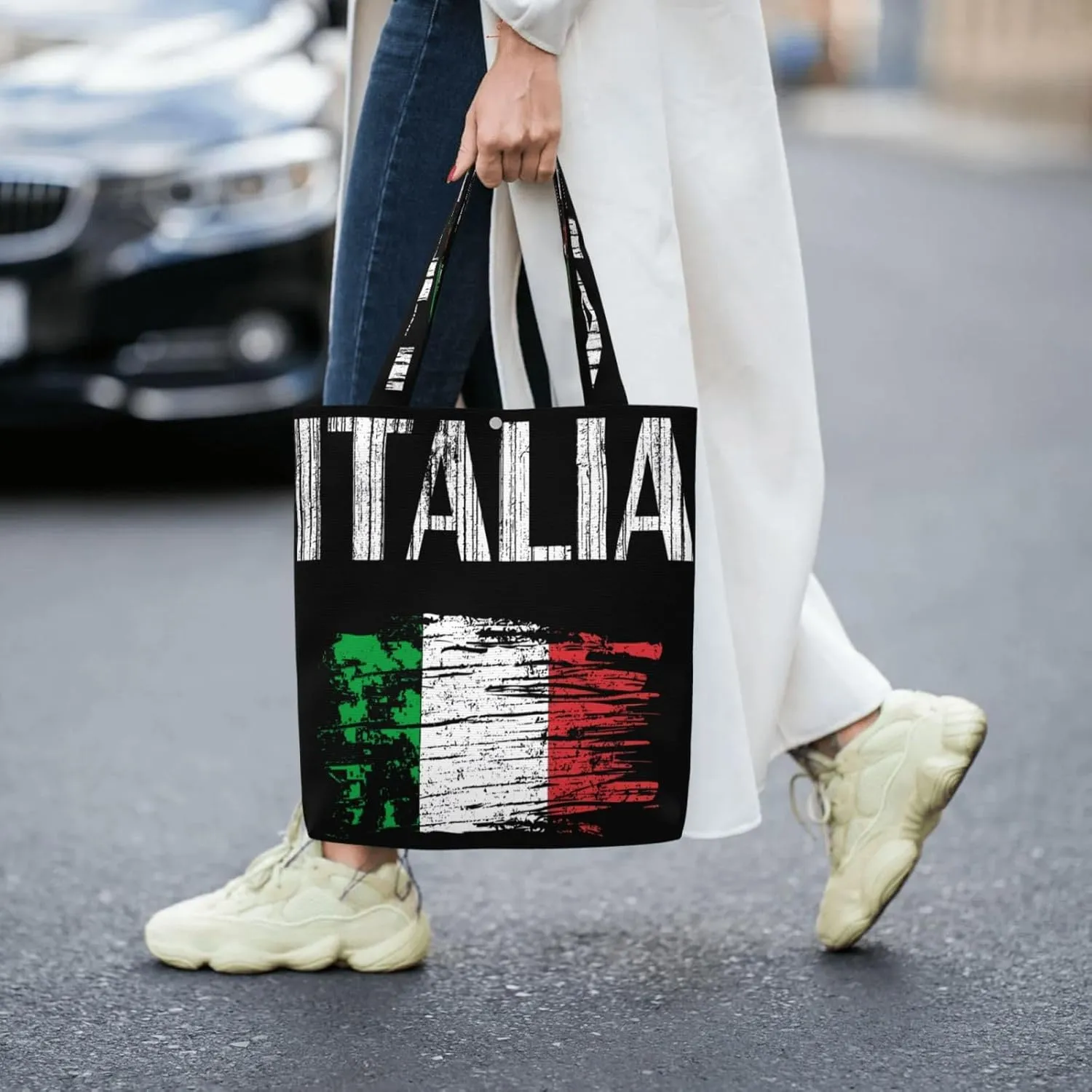 Dominican Republic Flag Canvas Totes Bag Shoulder Bags Shopping Crossbody Work Bag 13.8 X 15.4 inch
