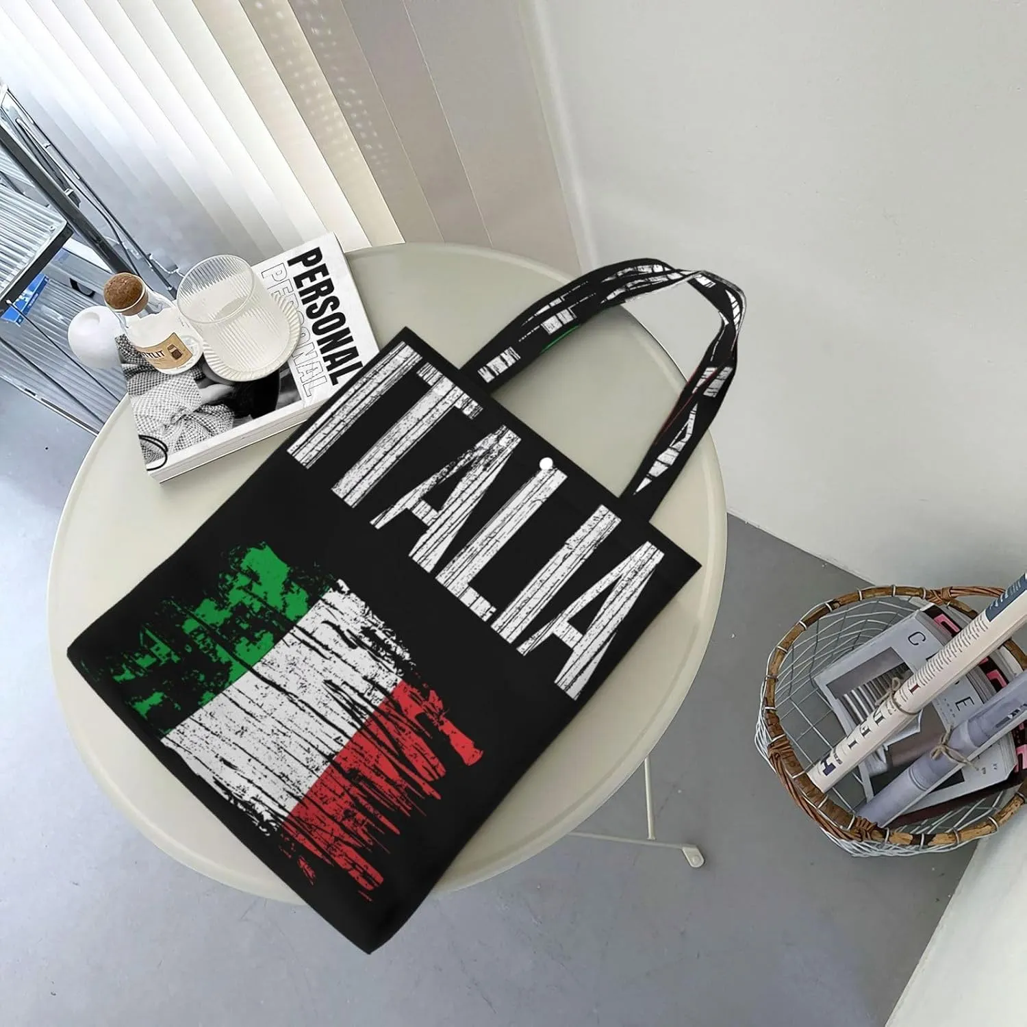 Dominican Republic Flag Canvas Totes Bag Shoulder Bags Shopping Crossbody Work Bag 13.8 X 15.4 inch