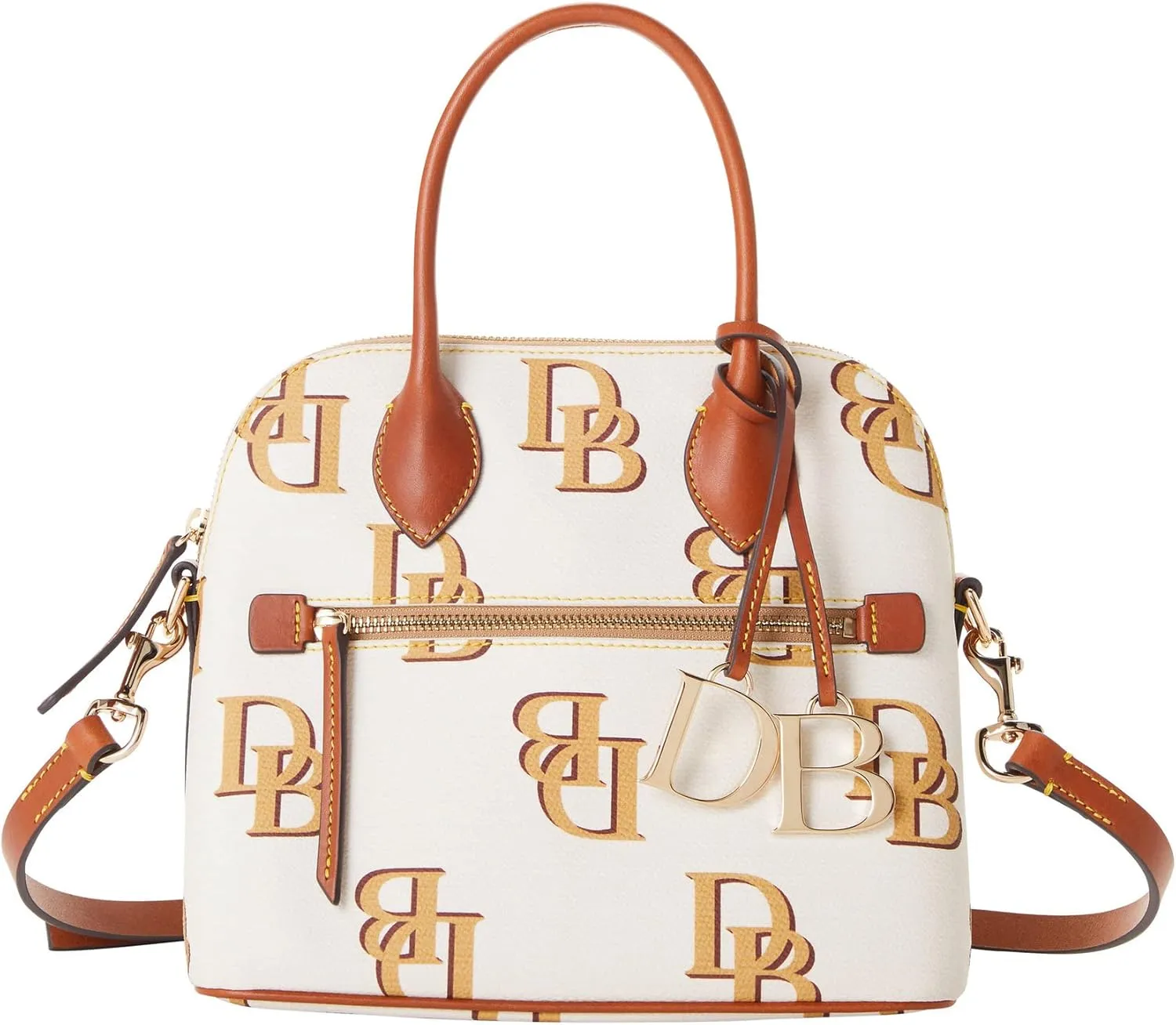 Dooney & Bourke Handbag, Monogram Domed Satchel