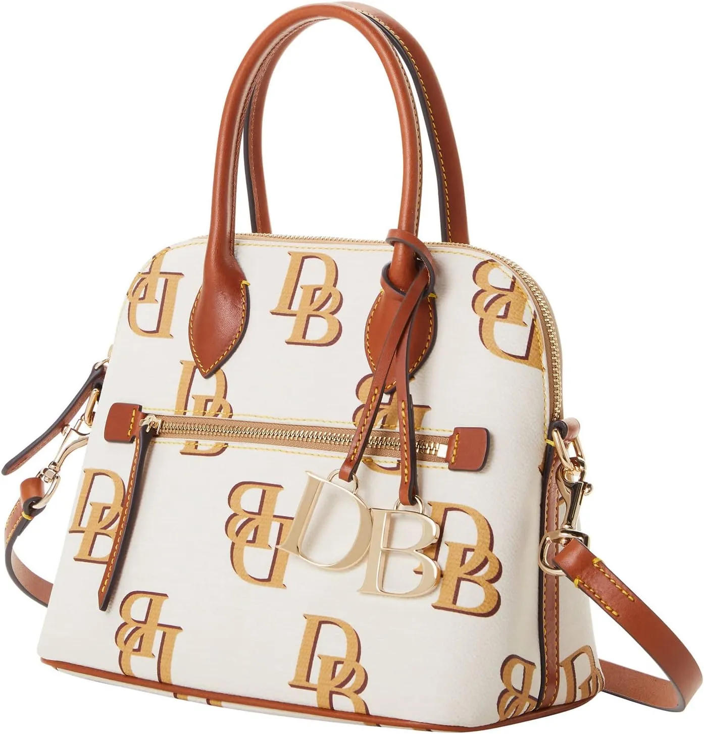 Dooney & Bourke Handbag, Monogram Domed Satchel