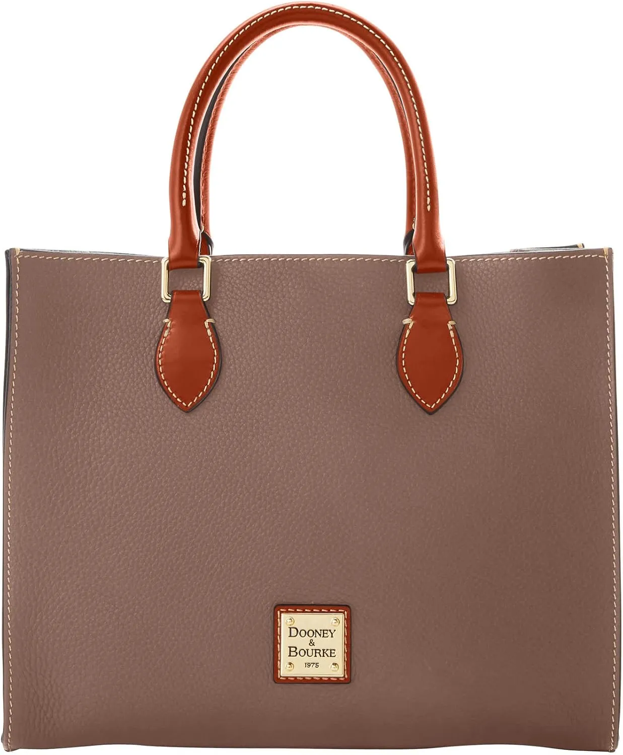 Dooney & Bourke Women's Janine Satchel in Pebble Grain Leather, Large Handbag with Adjustable & Detachable Shoulder Strap