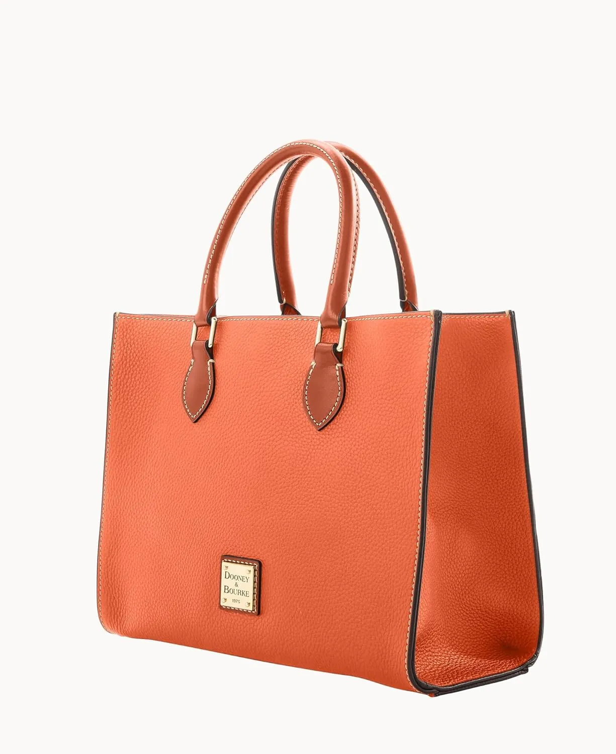 Dooney & Bourke Women's Janine Satchel in Pebble Grain Leather, Large Handbag with Adjustable & Detachable Shoulder Strap