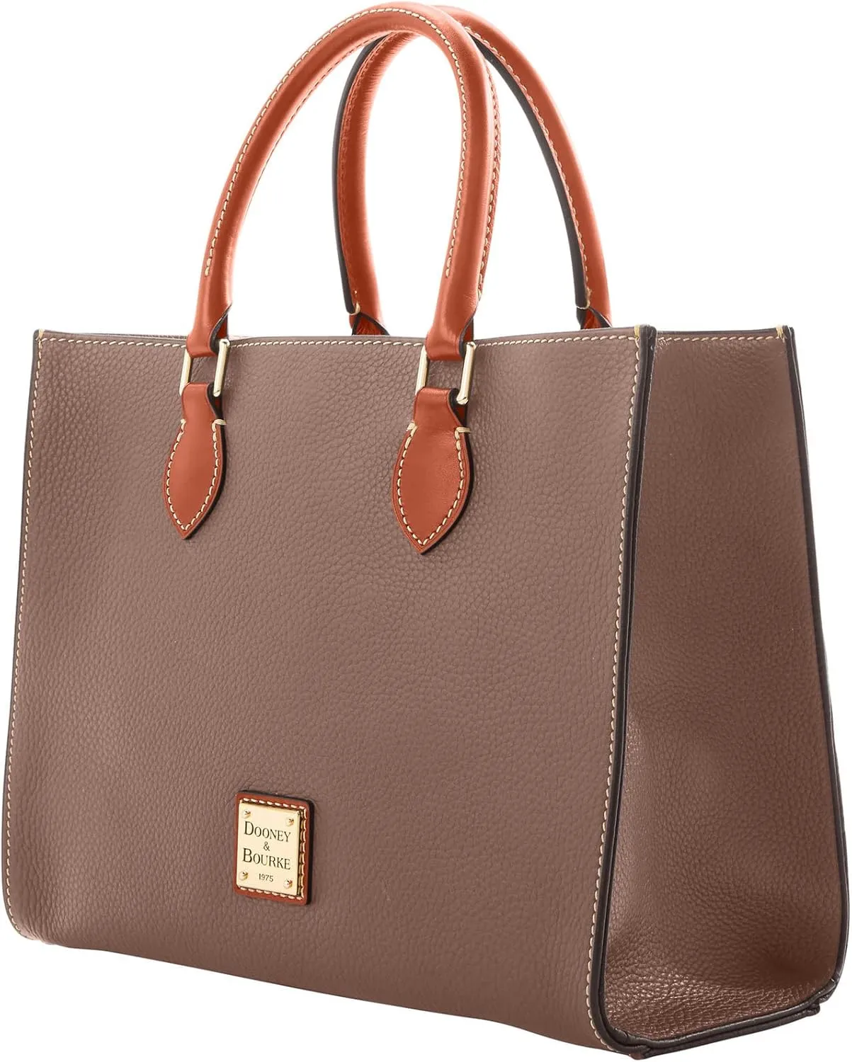 Dooney & Bourke Women's Janine Satchel in Pebble Grain Leather, Large Handbag with Adjustable & Detachable Shoulder Strap