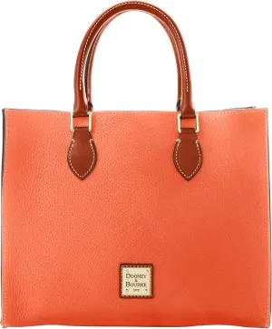 Dooney & Bourke Women's Janine Satchel in Pebble Grain Leather, Large Handbag with Adjustable & Detachable Shoulder Strap