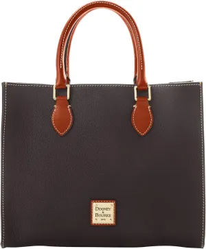 Dooney & Bourke Women's Janine Satchel in Pebble Grain Leather, Large Handbag with Adjustable & Detachable Shoulder Strap