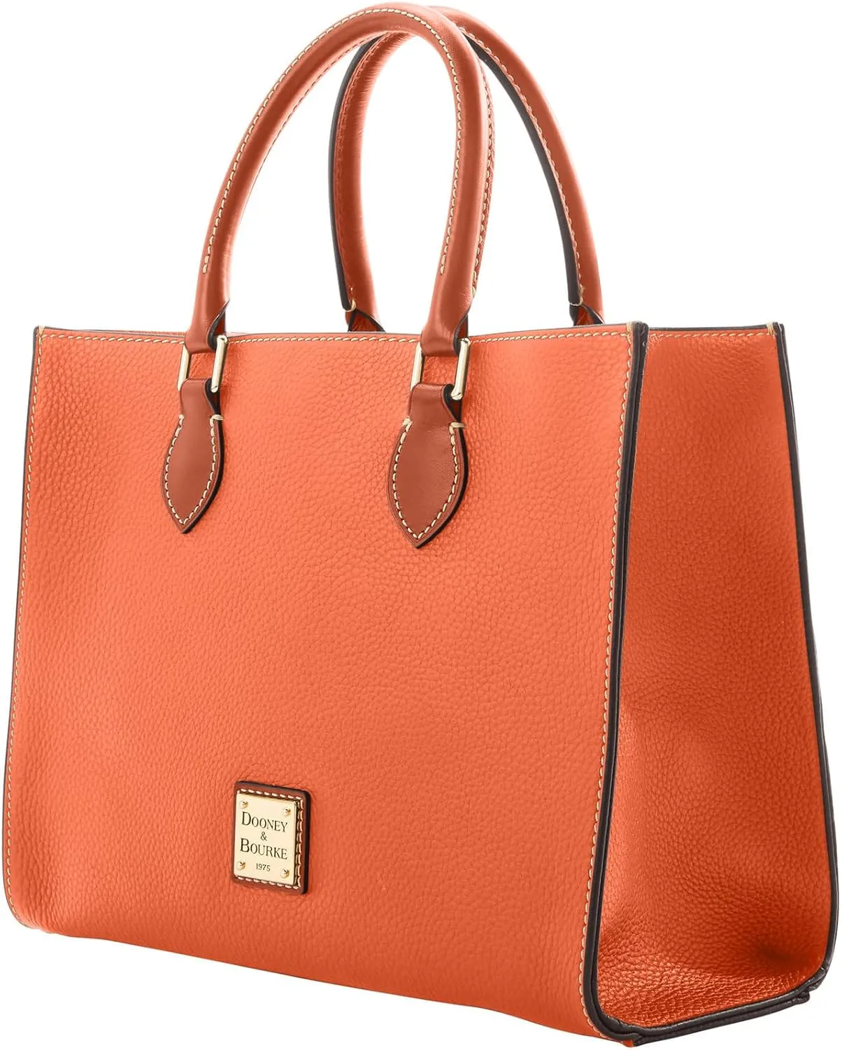 Dooney & Bourke Women's Janine Satchel in Pebble Grain Leather, Large Handbag with Adjustable & Detachable Shoulder Strap