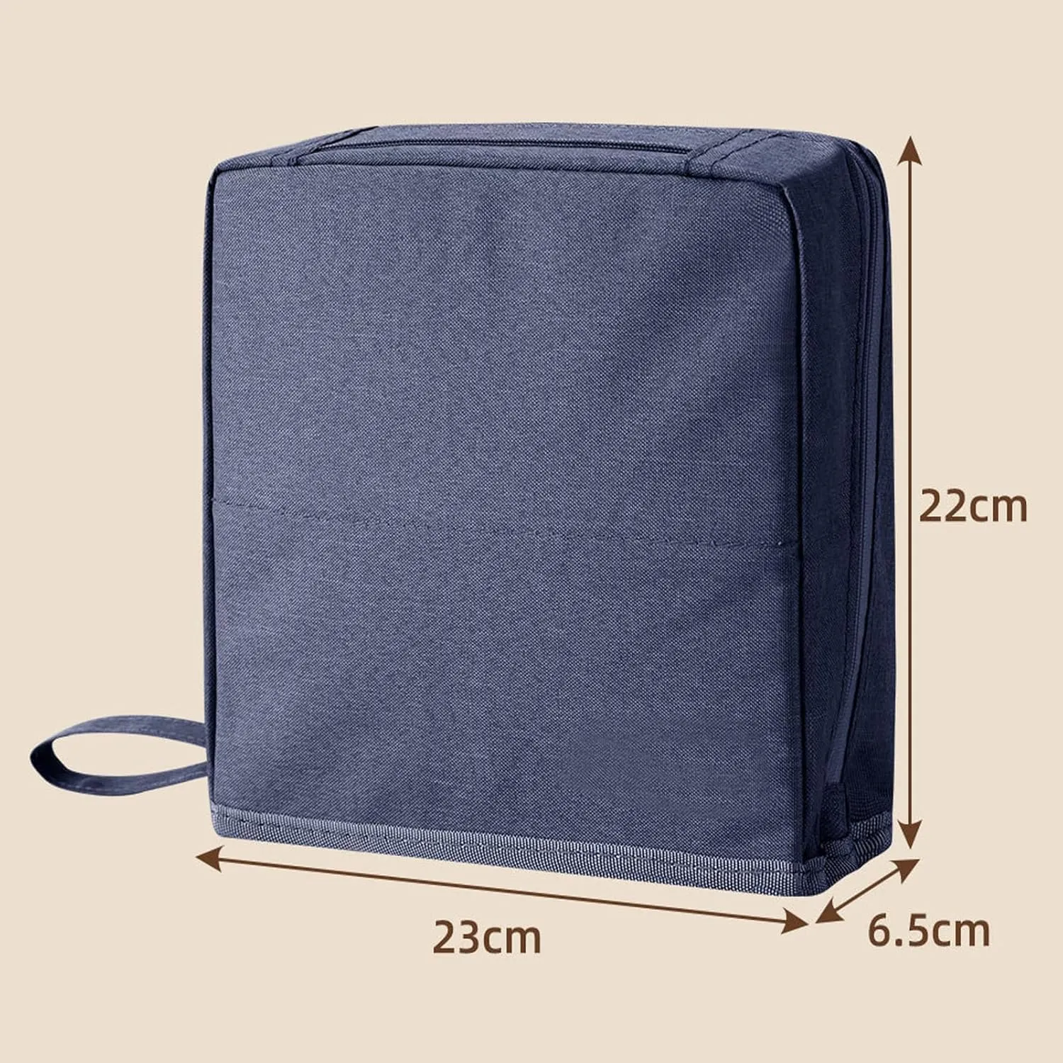 Doresty Makeup Bag, Doresty Standing Makeup Bag, Multi-Purpose Large Capacity Oxford Cloth Standing Makeup Bags, Waterproof, Portable, Large Capacity (Red)