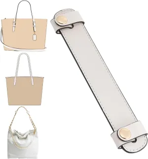 Doxo Upgraded Leather Shoulder Strap Pad for Handbags,Suitable for Lv Neverfull PM MM GM or C.oach City 30 33 Tote Bags And More（7.5"×1.2",Beige）