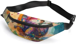 Dragon Neverland Crossbody Fanny Pack Waist Packs Adjustable Shoulder Bags Sling Bag for Hiking Running Cycling