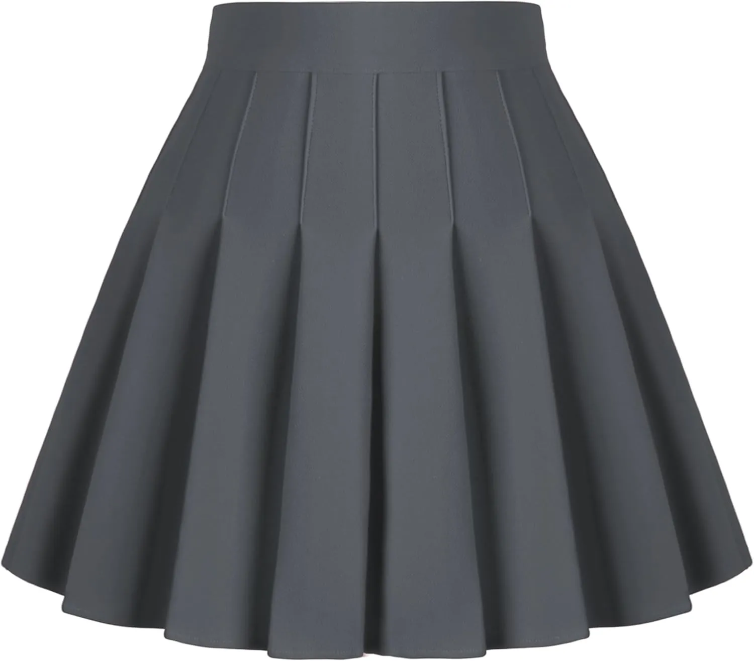 Dressever Women's Pleated Skirts Mini Skater Basic Skirt High Waist Tennis Skirt School Uniform Cheerleader Skirts