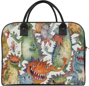 Duffle Bag for Travel Tote Bag Crossbody Bags Chaotic Colorful Monsters Printed Gym Bag Shoulder Bag Travel Handbag for Men Women