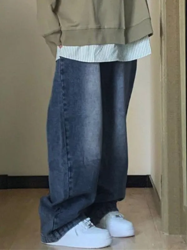 EMMIOL Denim Jeans for Women Wide Leg Jeans Low Waist Baggy Jeans for Women Loose Boyfriends Jeans Denim Pants Y2K 90S
