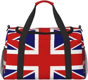 English flag print Personal Item Bag Carry on Bag Underseat Travel Duffel Bags Gym Carry On Sports Bags
