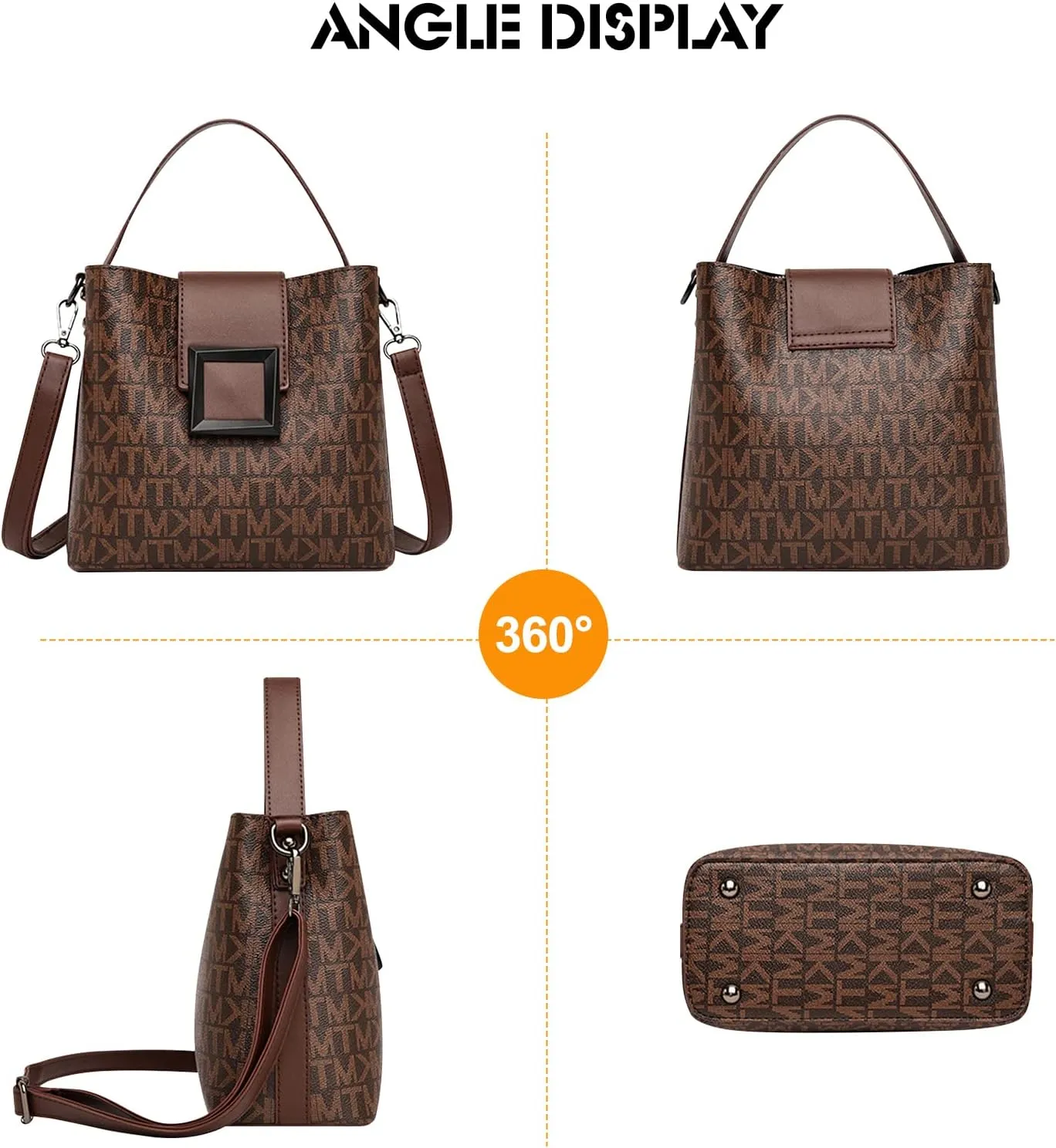Ergocar Tote Bags for Women, Women's Tote Handbags, Fashion PVC, Women's Satchel, Purses Shoulder Bag, Woman Top-Handle Bags