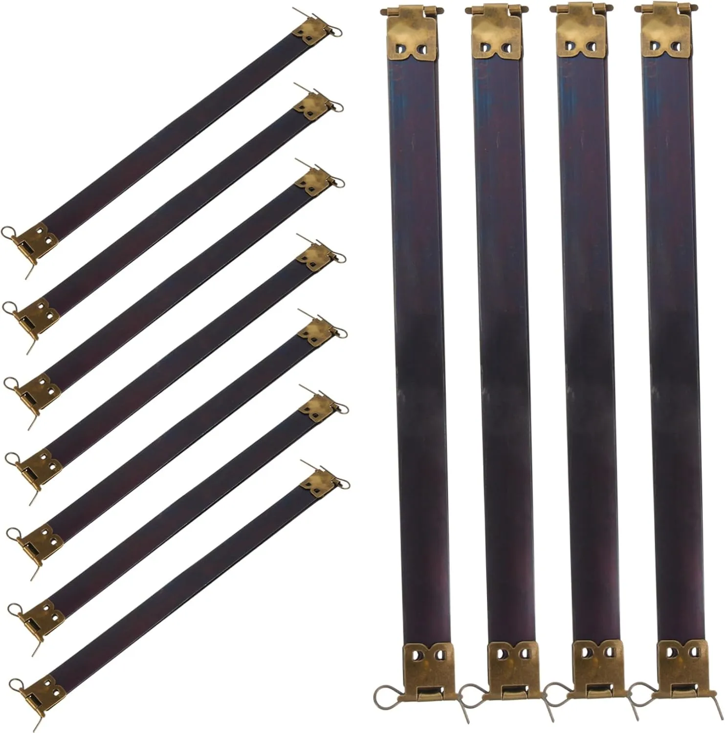 ERINGOGO Handbag Spring Clip 10pcs Sewing Internal Handbag Hinges Flex Frame Bag Closures for DIY Craft