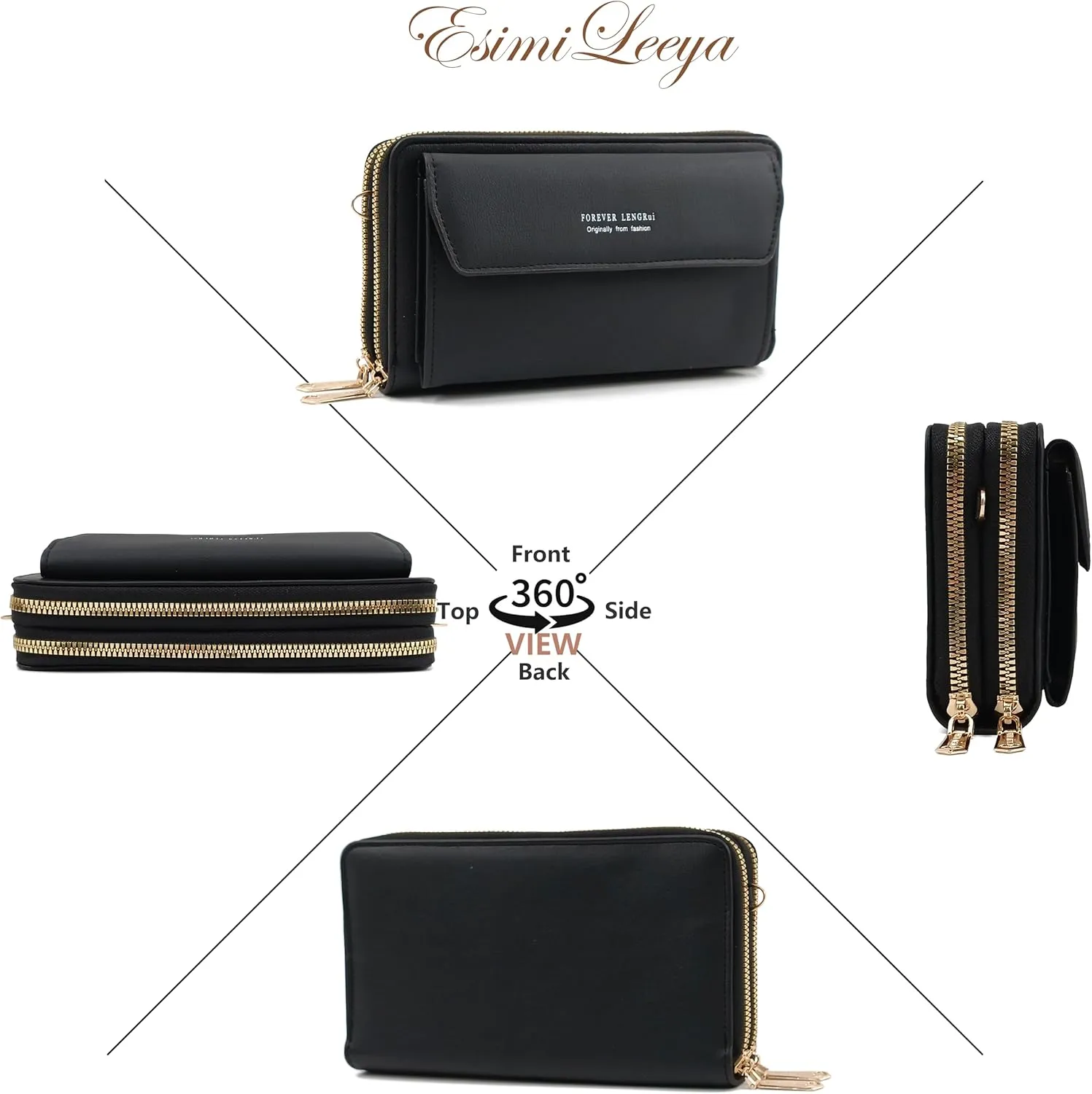 Esimileeya Compact Small Crossbody Bags for Women Trendy Clutch Handbag Purses for Women Lady Cell Phone Wallet Shoulder Bag