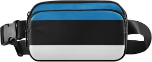 Estonia Flag Fanny Pack for Women Fashion Belt Bag Hip Pouch Waterproof Crossbody Waist Bag