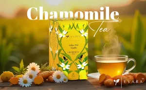 EVARA Chamomile Tea - 40g - Relax & Unwind | Promotes Sleep & Reduces Stress | Delightful and Aromatic Flavored Tea Bags | 20 Pc Tea Bags Inside