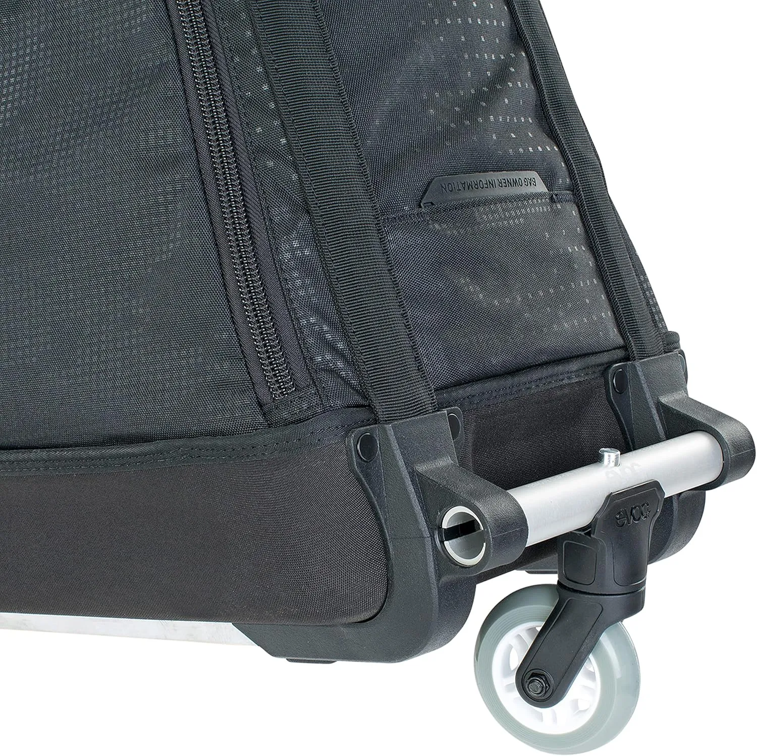 EVOC PRO Lightweight Bike Transport Bag (incl. Clip-ON Wheel 2.0, Disc Protection, Fork Mount Stabilisation, Bike Stand PRO, Frame PAD, 305L, Max. Wheelbase 130 cm)