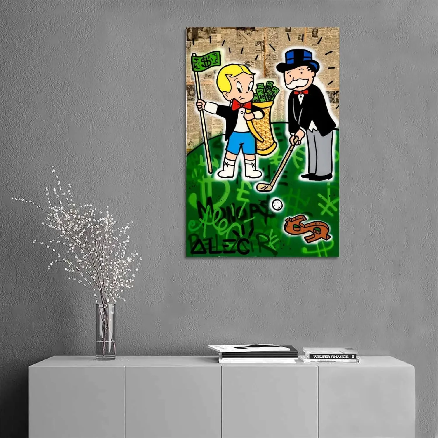EWM ALEC Monopolys Goyards Golf Poster Decorative Painting Canvas Wall Art Living Room Posters Bedroom Painting 16x24inch(40x60cm)