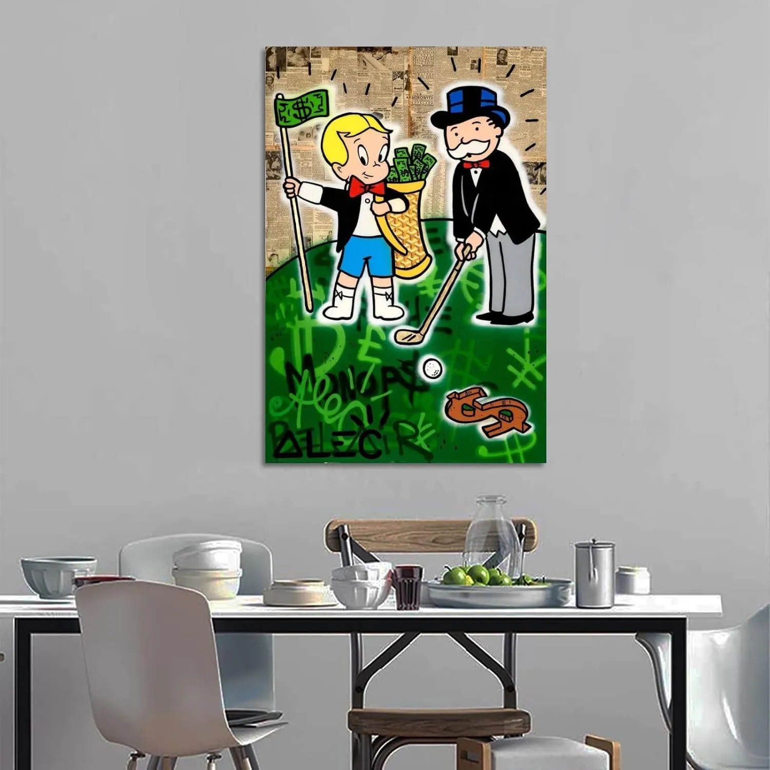 EWM ALEC Monopolys Goyards Golf Poster Decorative Painting Canvas Wall Art Living Room Posters Bedroom Painting 16x24inch(40x60cm)
