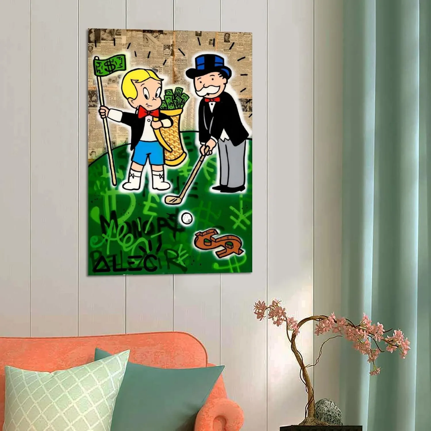 EWM ALEC Monopolys Goyards Golf Poster Decorative Painting Canvas Wall Art Living Room Posters Bedroom Painting 16x24inch(40x60cm)