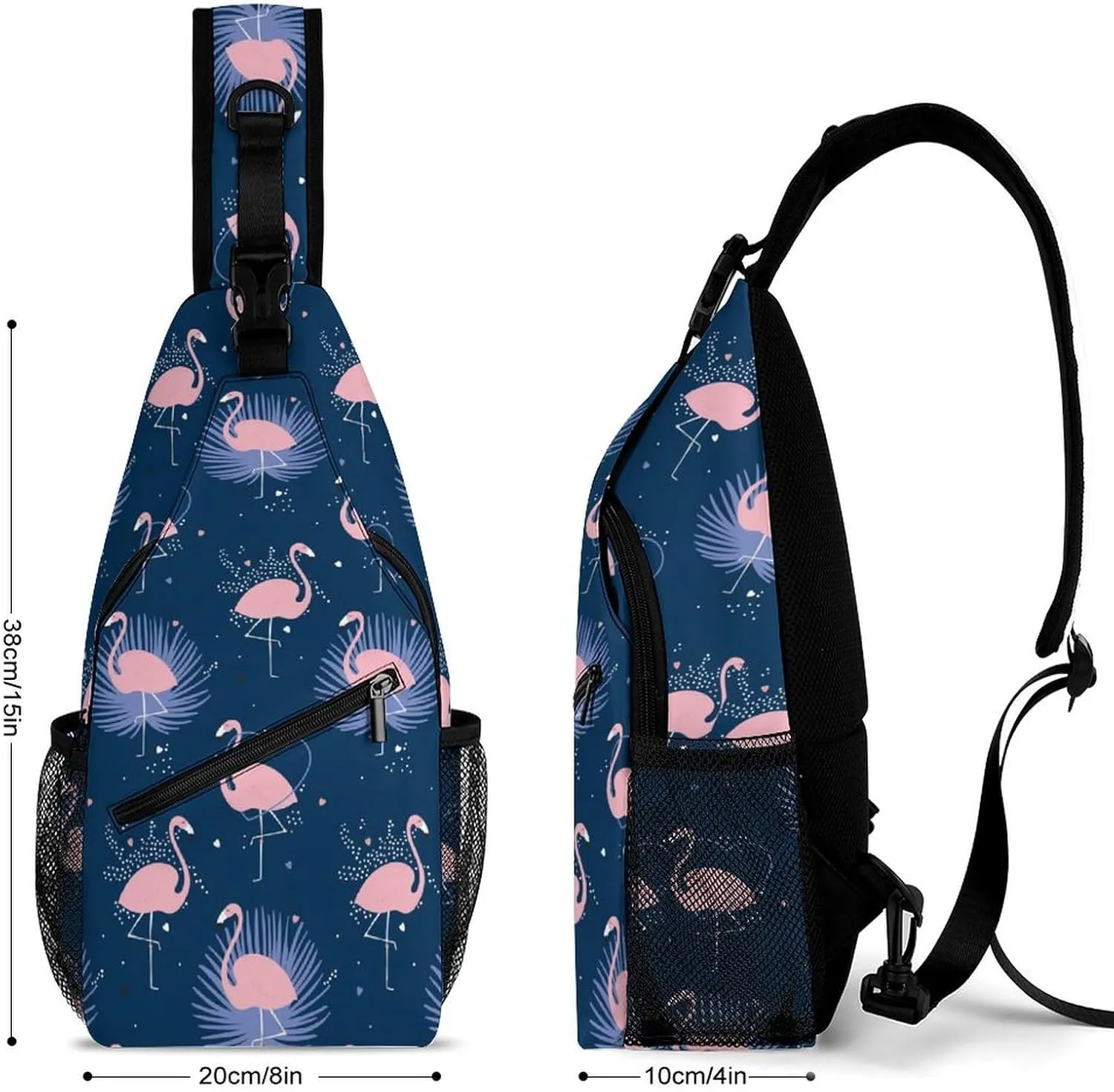 Exotic Flamingos Versatile And Convenient Multipurpose Crossbody Bag - Perfect for Travel And Hiking