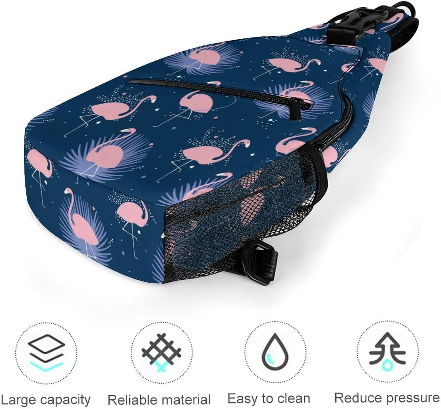 Exotic Flamingos Versatile And Convenient Multipurpose Crossbody Bag - Perfect for Travel And Hiking